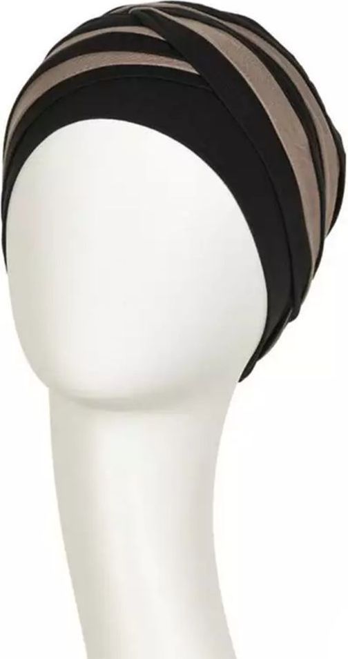 Christine Headwear Shanti Turban | Black/Brown