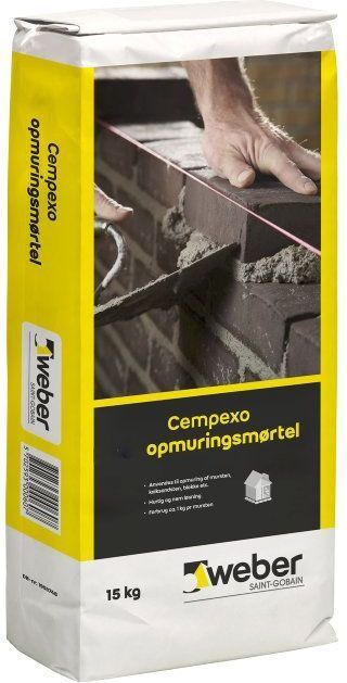 Weber Saint-Gobain Cempexo Opmuringsmørtel 15kg