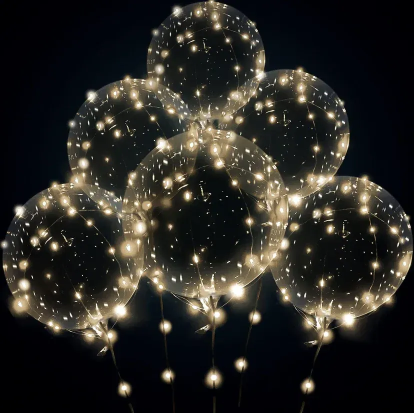 led balloner - 10 pak (varm hvid lys)