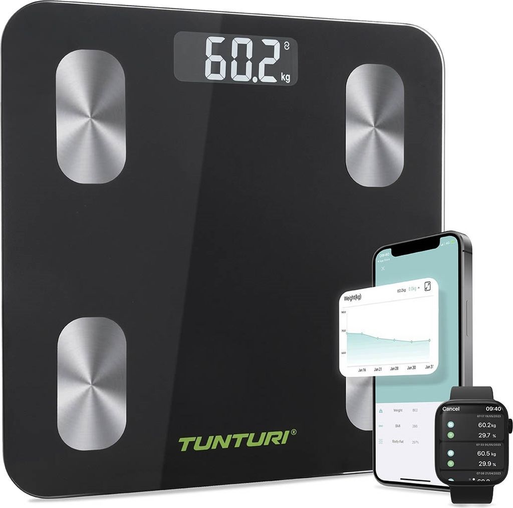 tunturi sc30 smart badevægt - flere farver