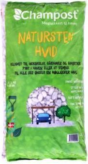 Champost natursten hvid 16 kg