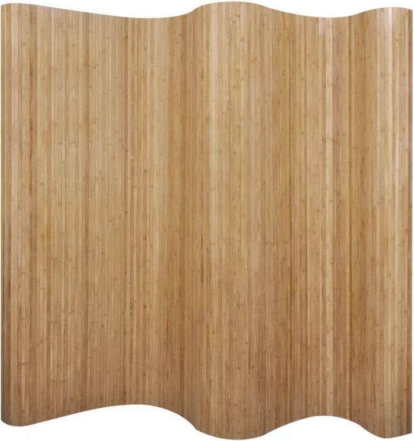 rumdeler i bambus - 250 × 165 cm, naturfarvet