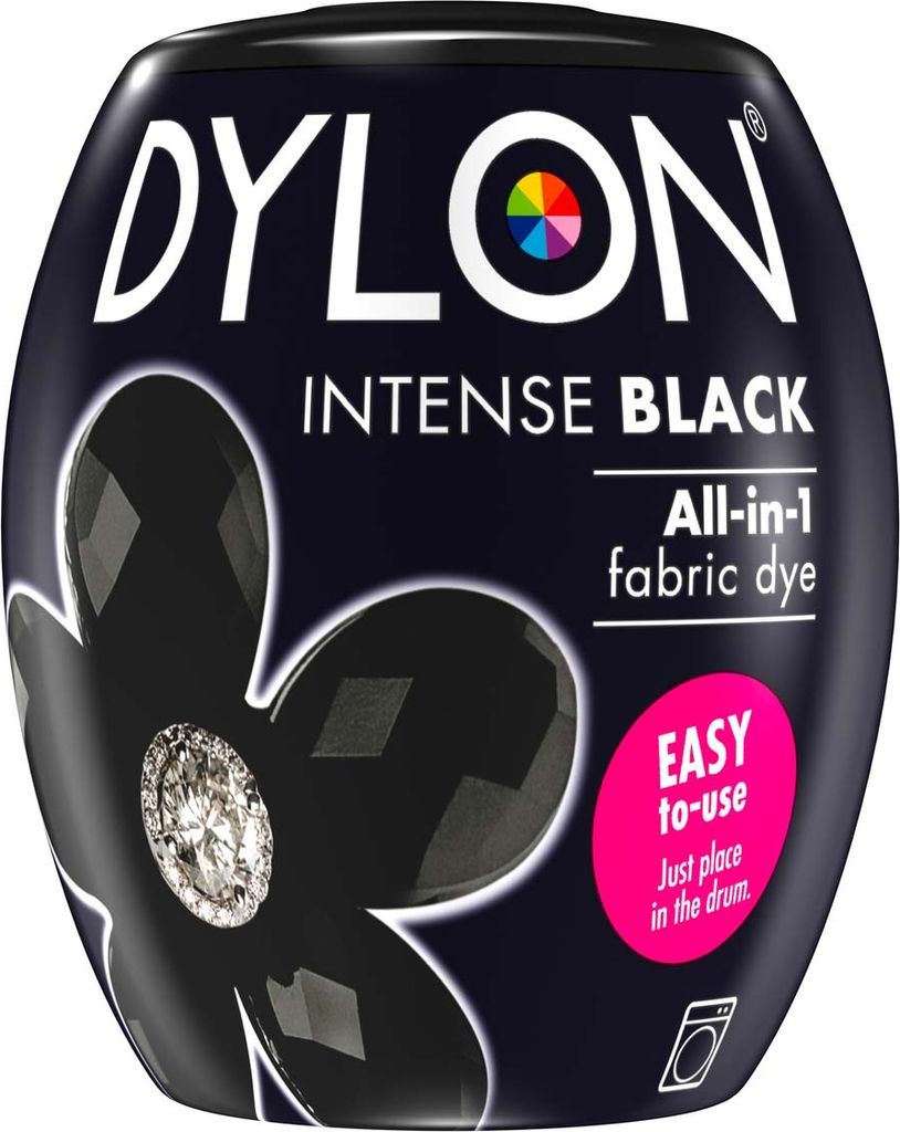 dylon all-in-1 textilfärg 12 intense black