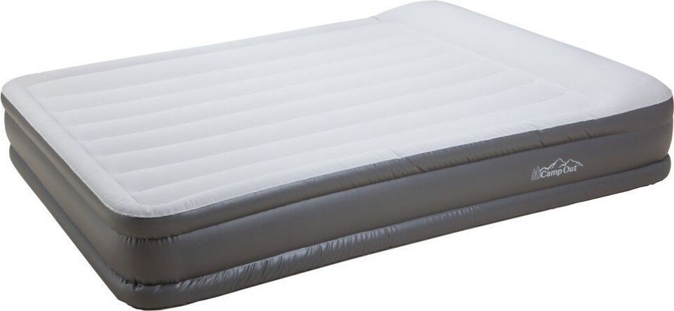 campout luftmadras med indbygget pumpe 151x198cm
