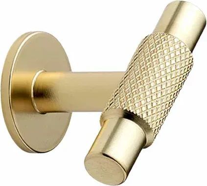 Manor T-Bar | Greb/Knop i Messing/Guld Finish med bagplade