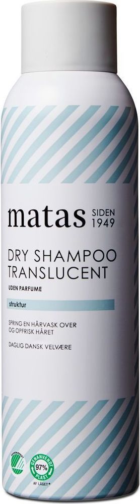 Matas Striber Dry Shampoo Translucent Uden Parfume 50 ml