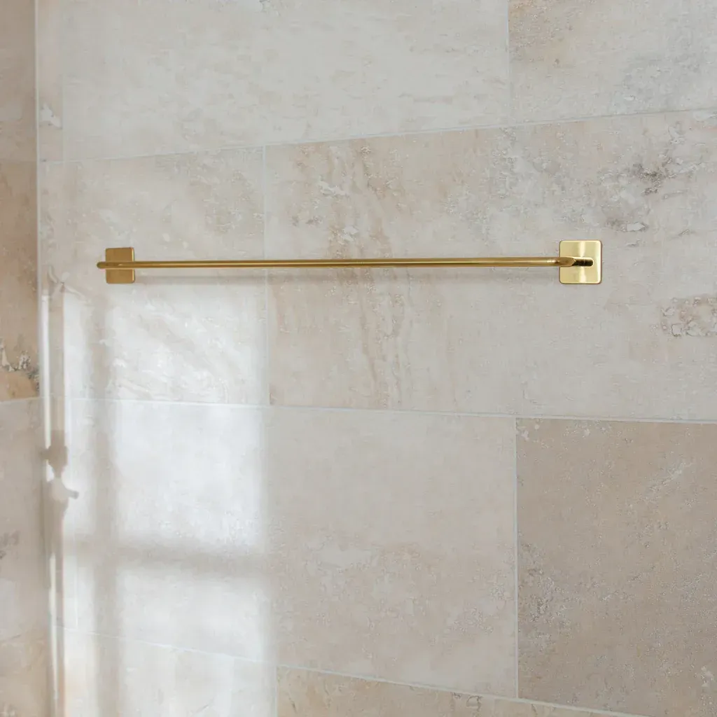 towel rail - brass