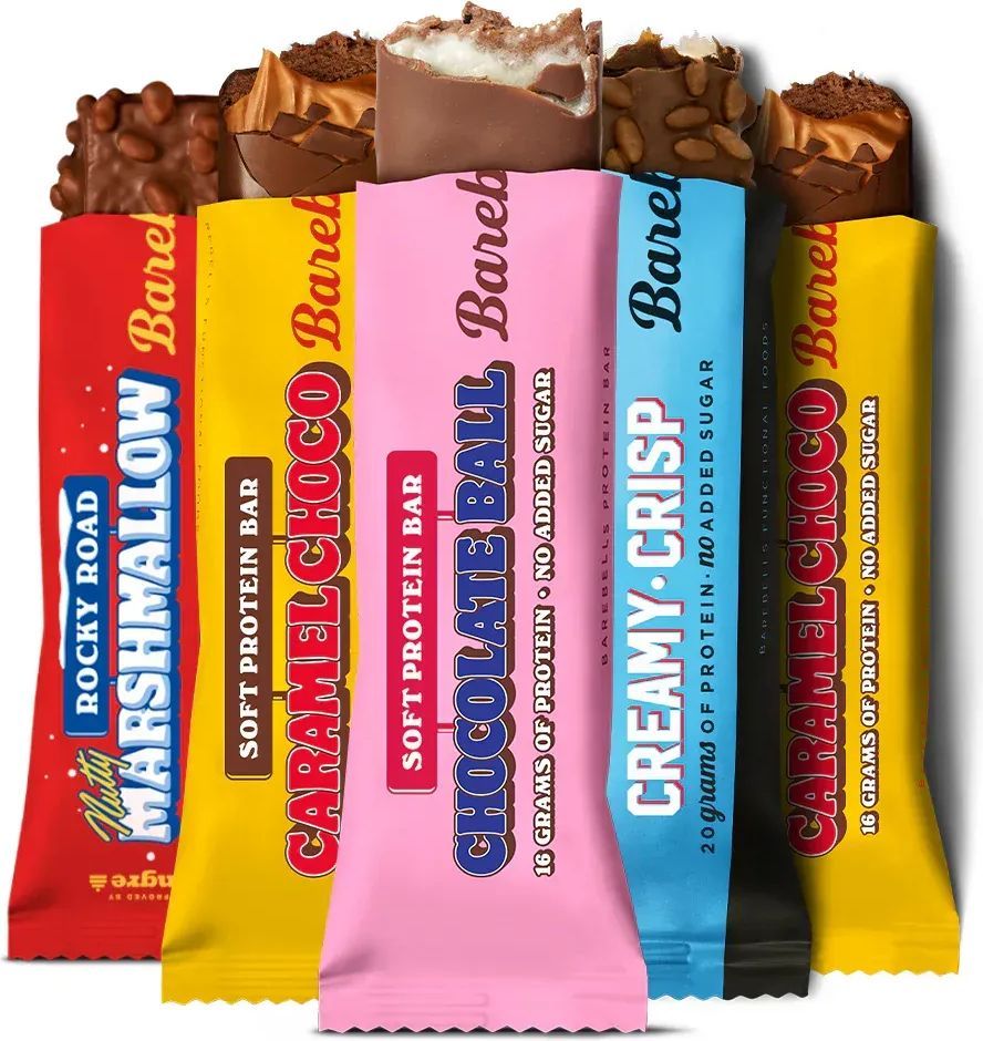 Barebells (12x 55g) - Bland-selv proteinbars | Højt proteinindhold og få kalorier