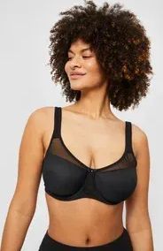 nuance by lascana minimizer bra - bøjle-bh - black