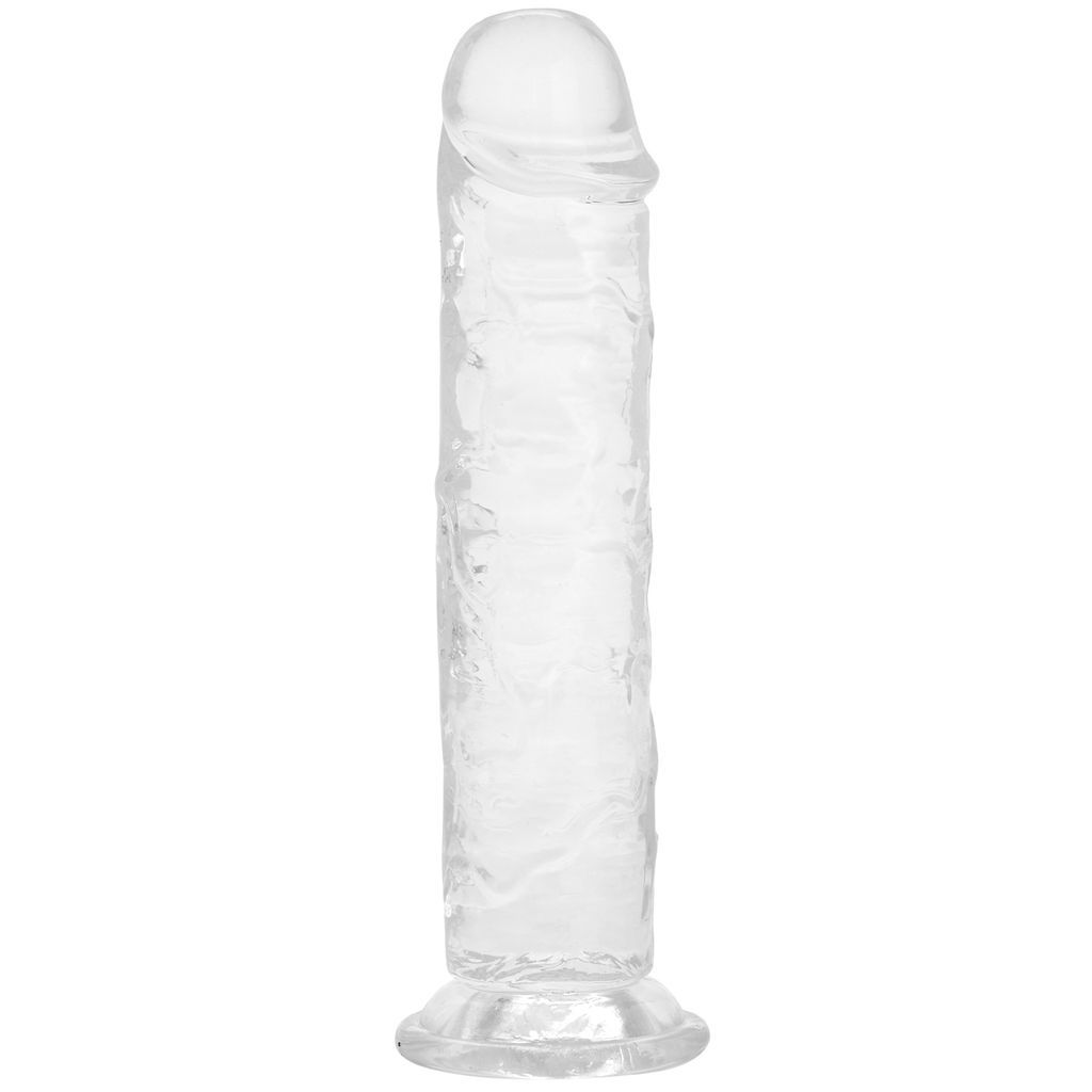 Willie City Realistisk Klar Dildo med Sugpropp 18 cm Clear Clear