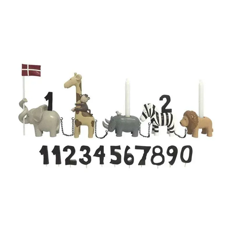 kids by friis fødselsdagstog - safari m. 11 tal