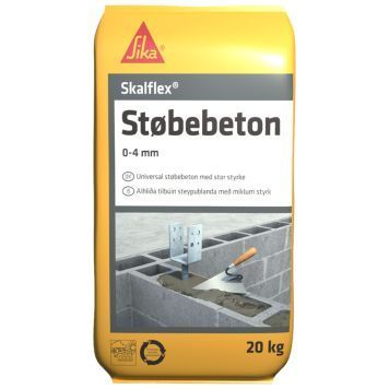 skalflex støbebeton 20 kg 0-4 mm