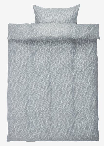 sengetøj asli mikrofiber 140x200 støvet blå