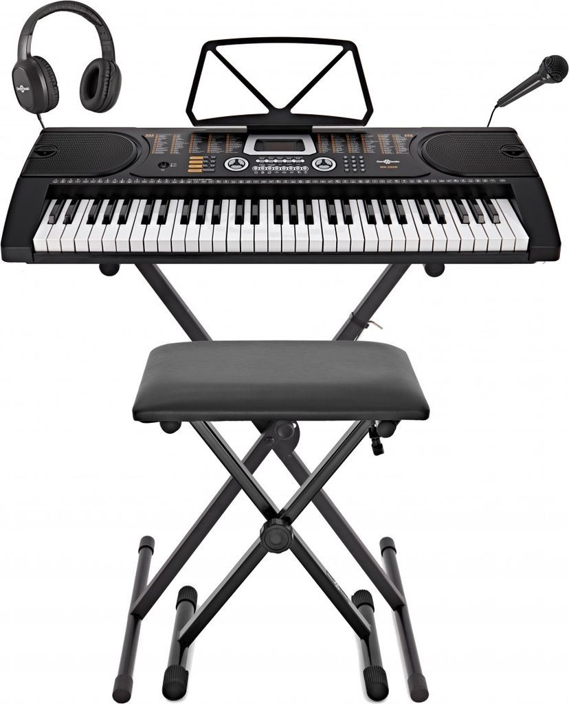 Gear4music MK-2000 Keyboard 61 Tangents Pack