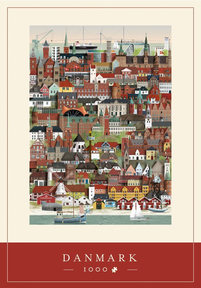 danmark jigsaw puzzle (1000 pieces)