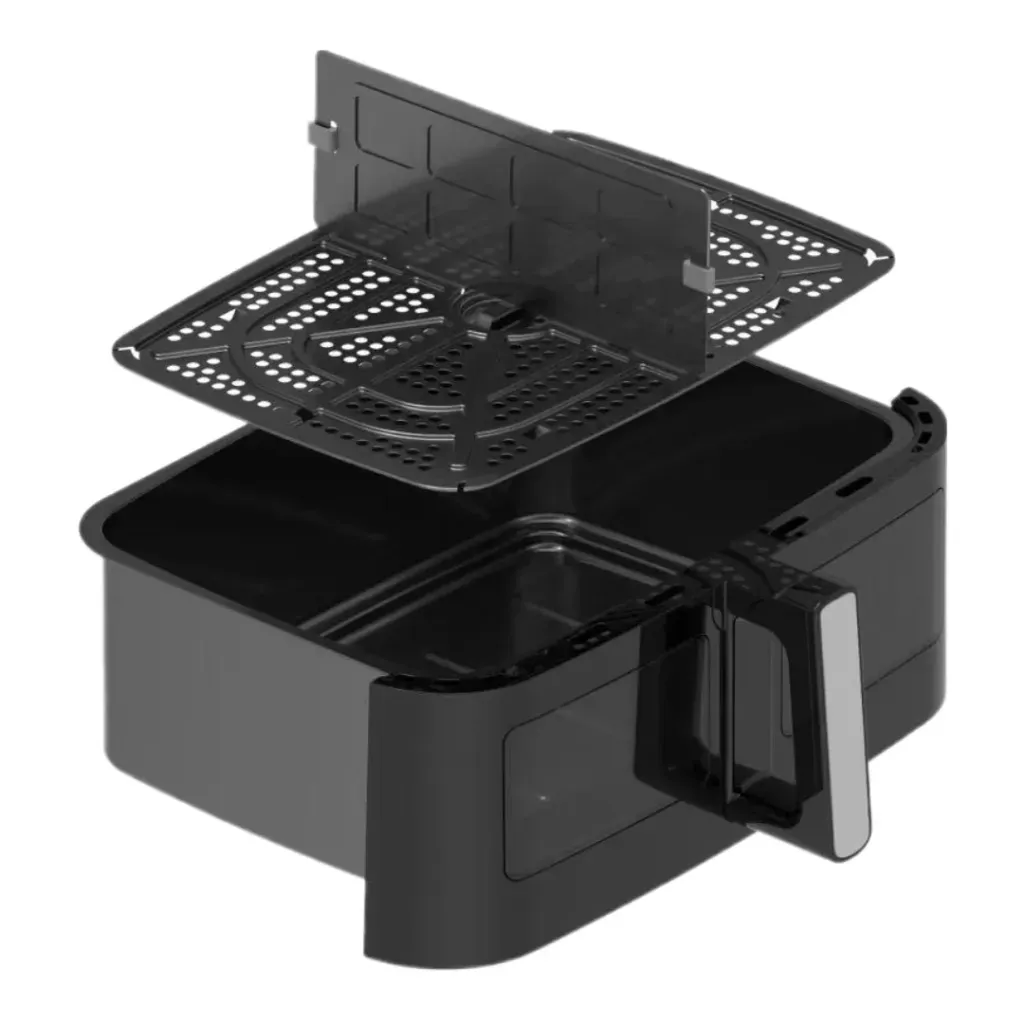 10,5 liters kurv til dual zone airfryer 9l, sort
