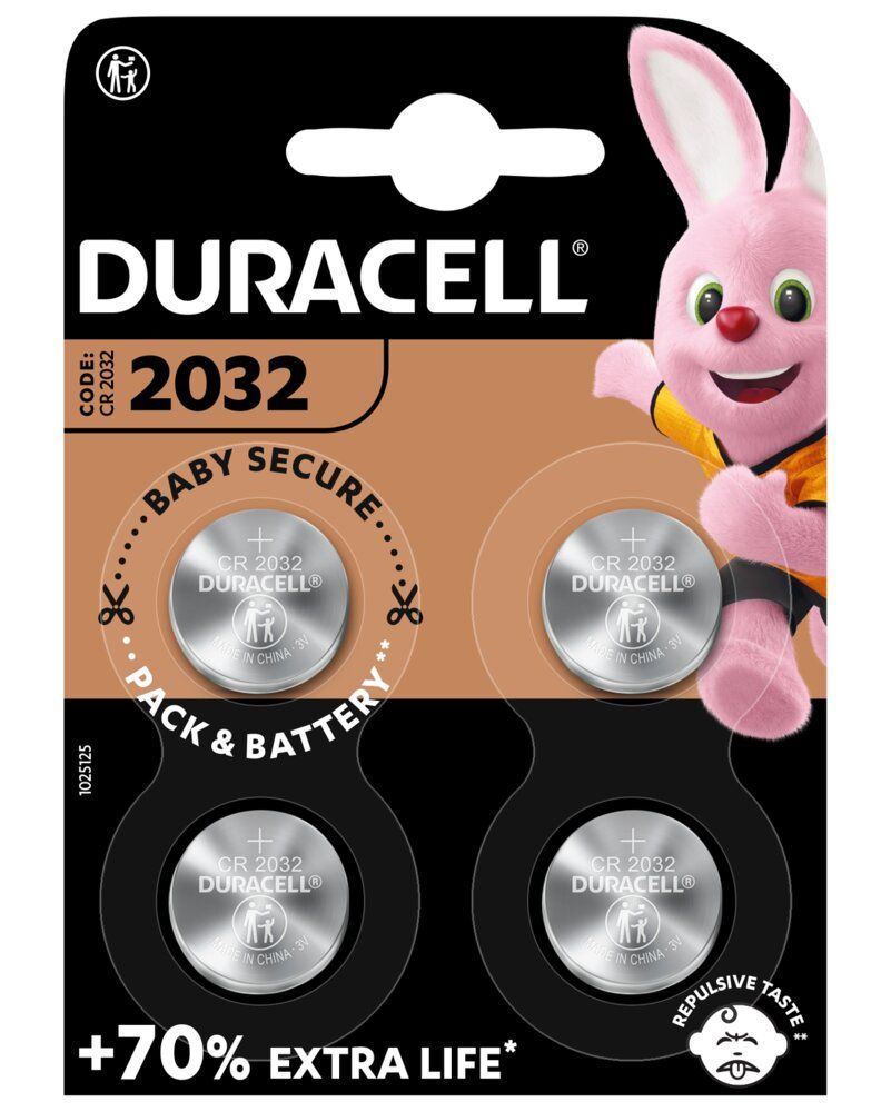 Duracell CR2032 Compatible 4-pack