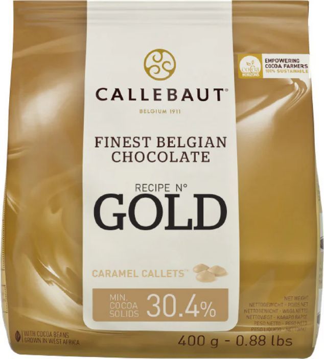 callebaut chokolade callets gold 30,4% - 400 g