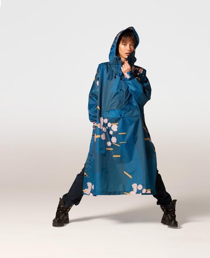 Rainkiss Rain Poncho Unisex - Japanese Blossom