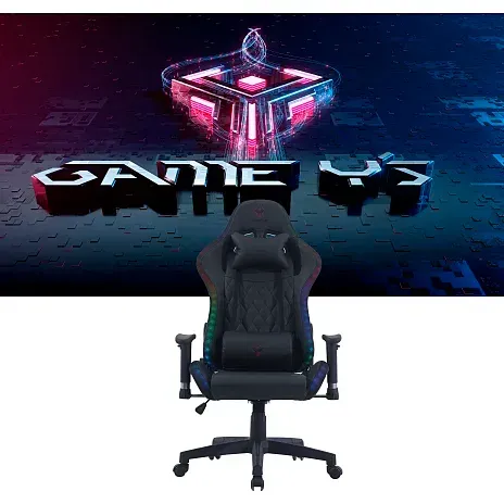GAME Y'S RGB Gaming Chair - Black