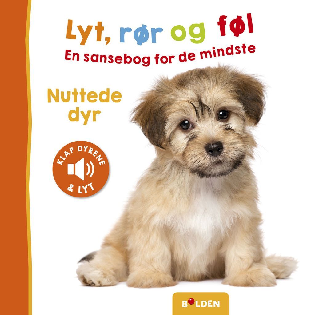 Nuttede Dyr, Lyt, Rør og Føl, Sansebog, Forlaget Bolden