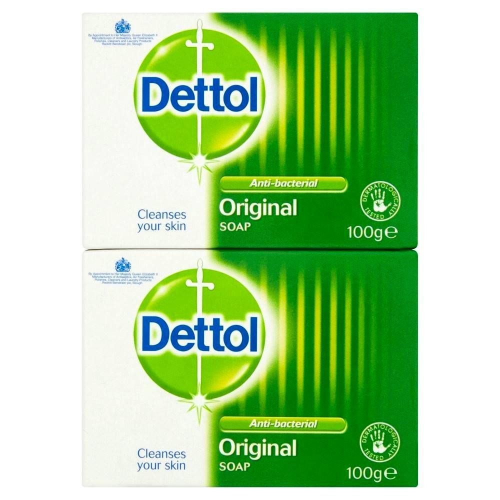 Dettol Antibacterial Original Bar Soap 100g 2-pack