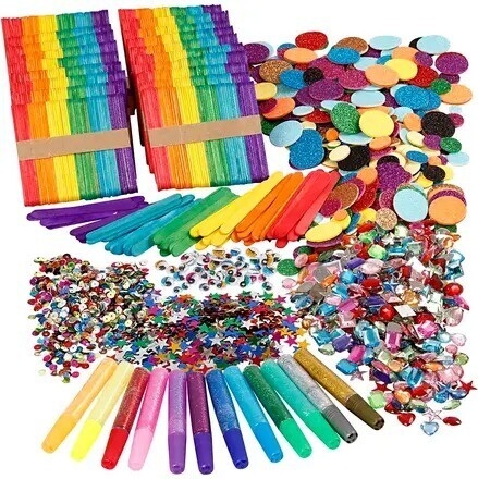 DIY Glitter & Wood Sticks Mega Set