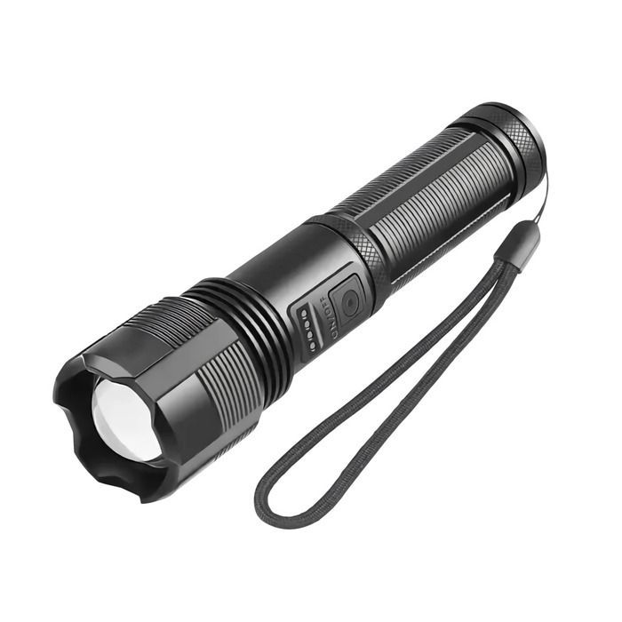 Lommelykt oppladbar aluminium 1000