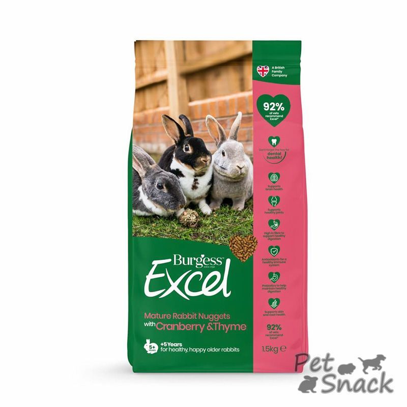 Burgess Excel Mature Rabbit with Cranberry & Ginseng
