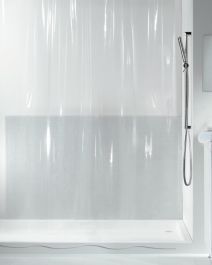plastik badeforhæng transparent 180x200
