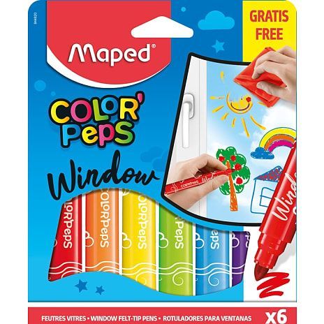 Maped Marker'Peps Fönsterpennor 5 mm 20 x 20 cm