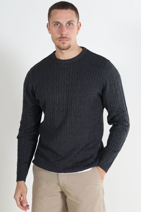 Kronstadt Cable Cotton Knit Army Mix - Army Mix