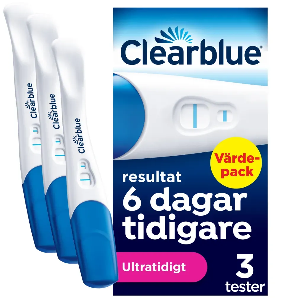 Clearblue Digitalt Ultratidigt Graviditetstest 3-pack