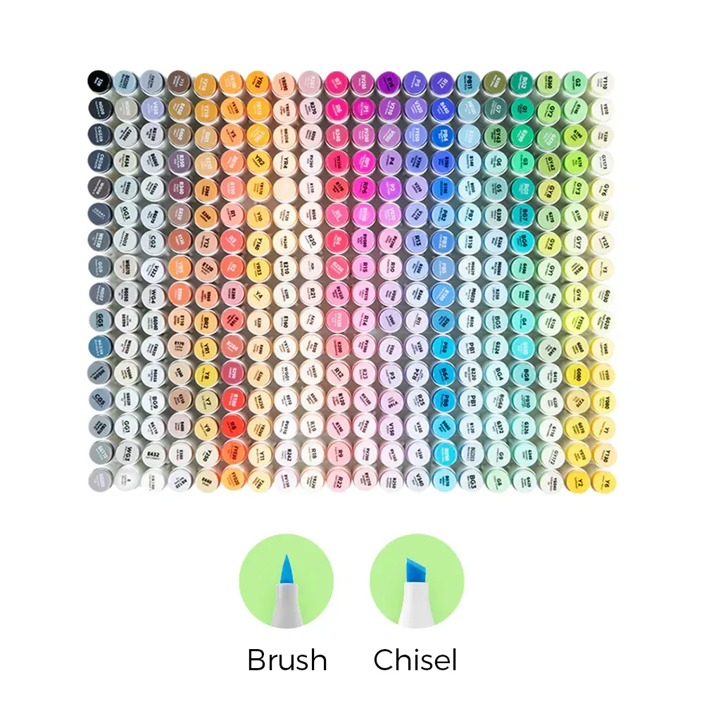 Ohuhu Honolulu 320 Colors Dual Tips Alcohol Art Markers (Europe Only)