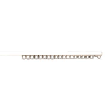 debel alu gardinskinne 125 cm - hvid