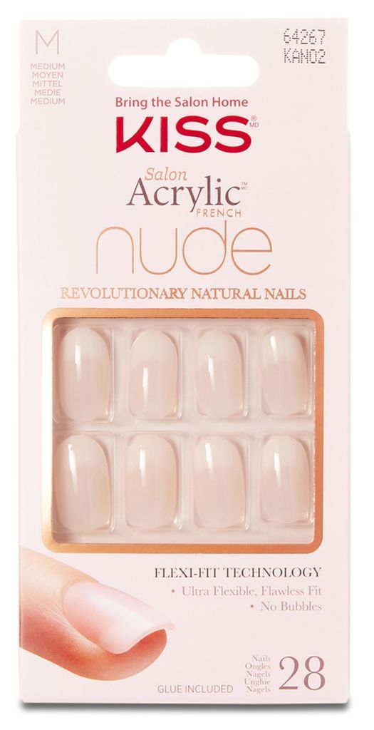 Kiss Salon Acrylic French Nails Nude 2