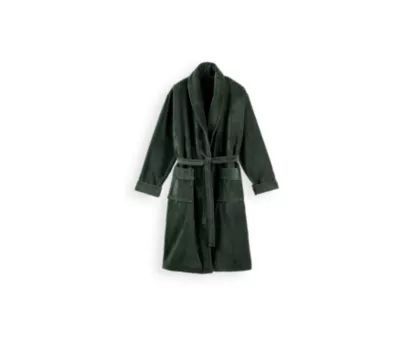 Super Smooth Cotton Bathrobe Men XL Moss Green