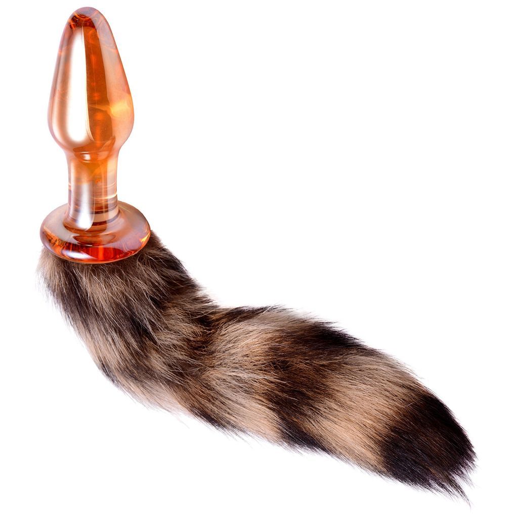 Tailz Fox Tail Glas Anal Plug Orange