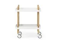 Block bord, hvid