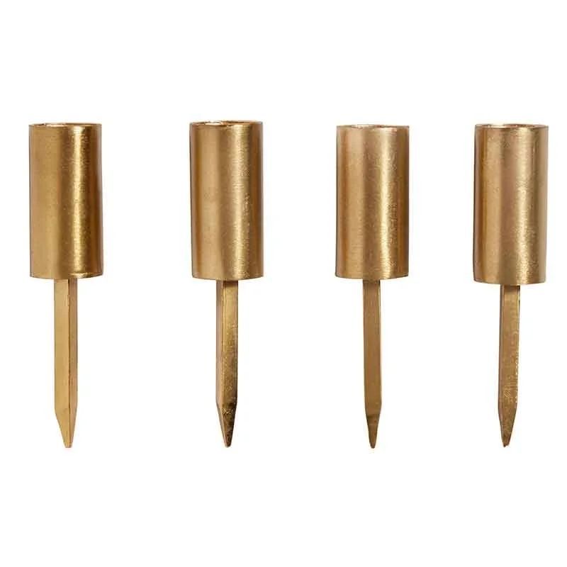 Nordal Candle Cup Gold Lysestage 12cm