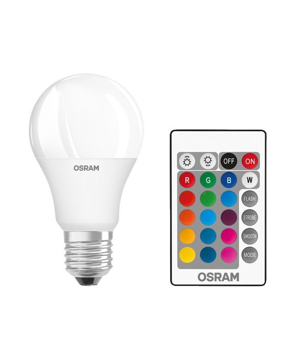 osram led-pære 9,4 w e27 m/farveskift