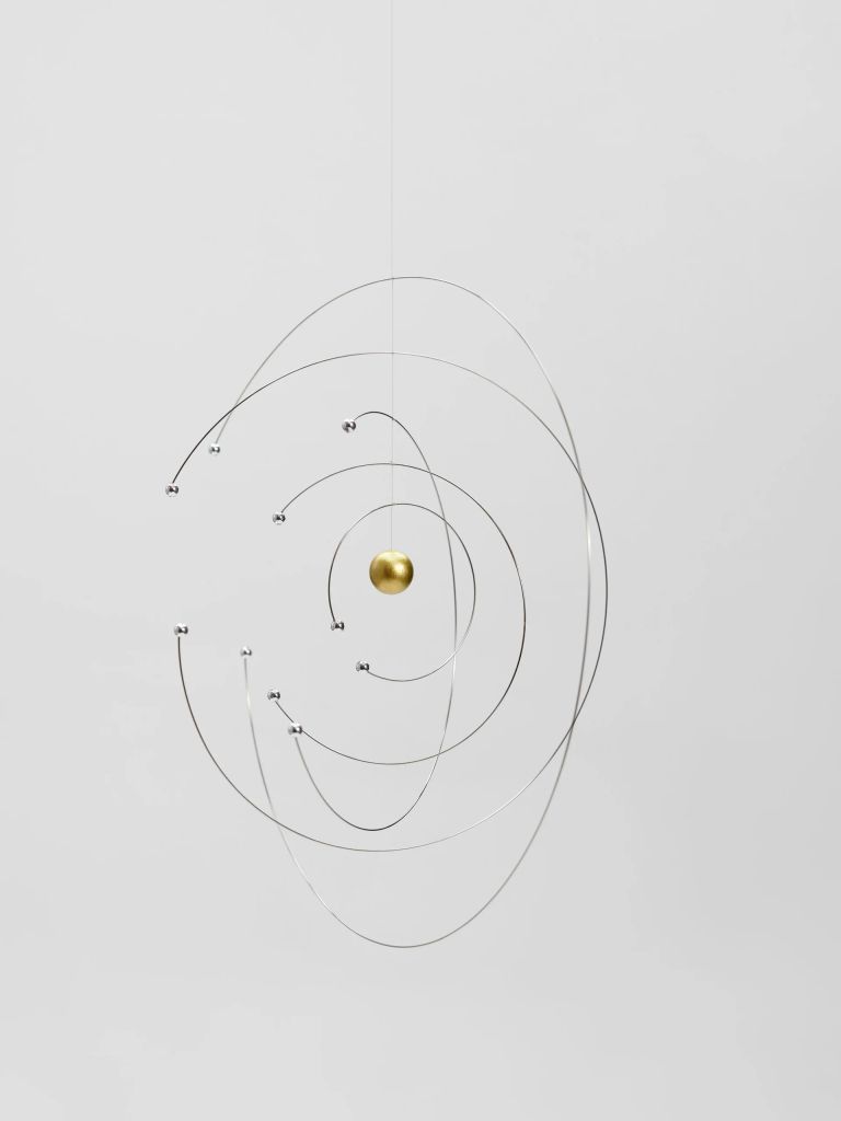 Flensted Mobiles Niels Bohr Mobile Silver Julepynt 27cm