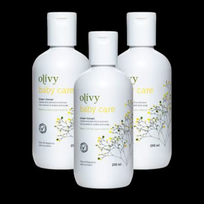 3 x Olívy Baby Care Diaper Change Stor (250 ml) | Køb her