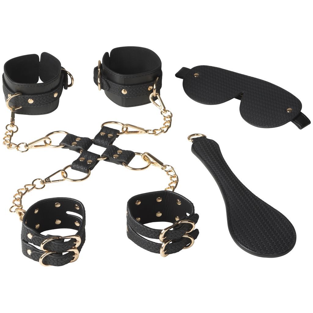 Sinful Flettet Kinky Bondage Sæt Black