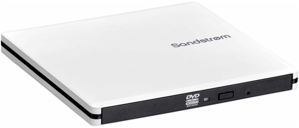 Sandstrøm Ultra Slim Eksternt DVD/CD-Drev