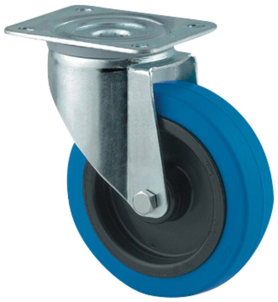 Drejeligt transporthjul, 100 mm Tente 3470UFR100P62 Blå
