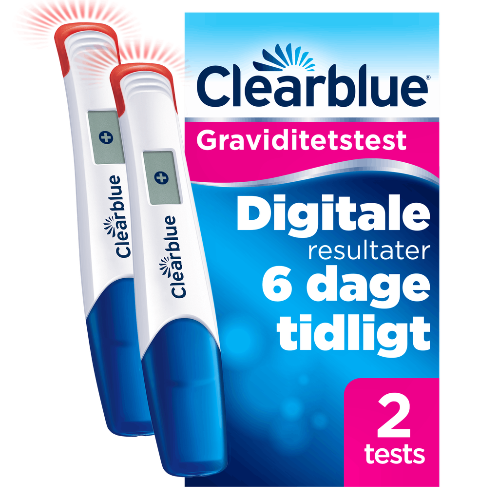 clearblue digital ultratidlig graviditetstest – 2 stk.