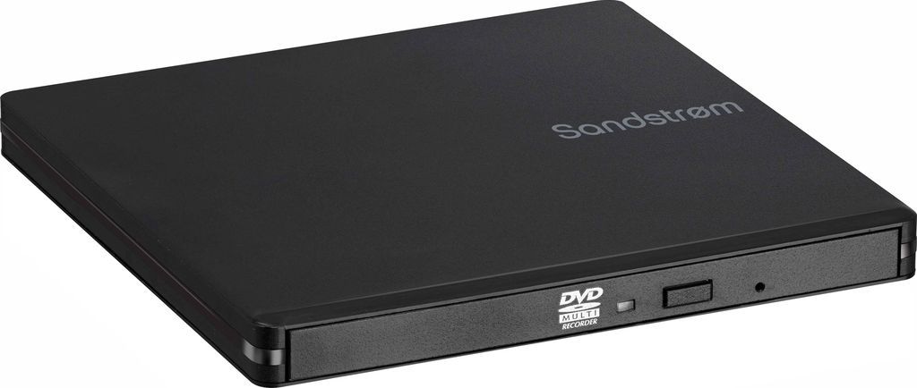 Sandstrøm Ultra Slim external DVD/CD Drive SEDVDBK22E