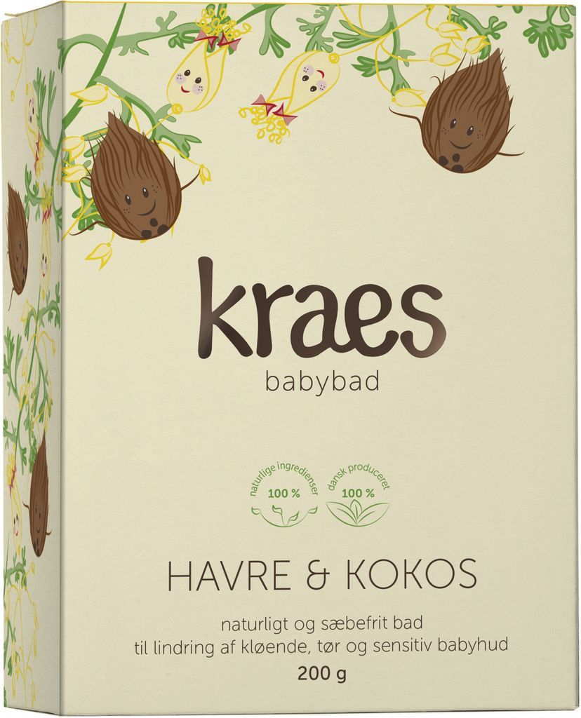 kraes babybad havre & kokos 600 g.
