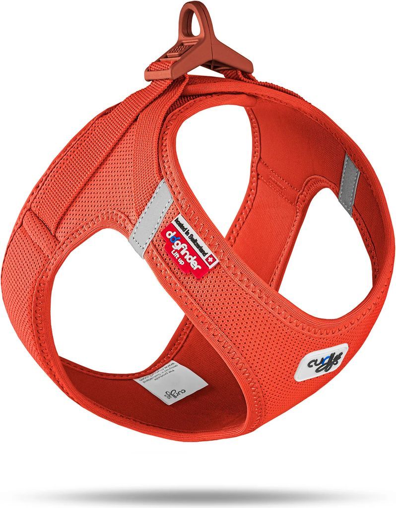 curli vest sele clasp air-mesh, orange